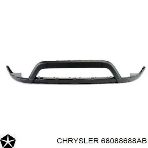 68088688AB Chrysler parachoques delantero, parte inferior