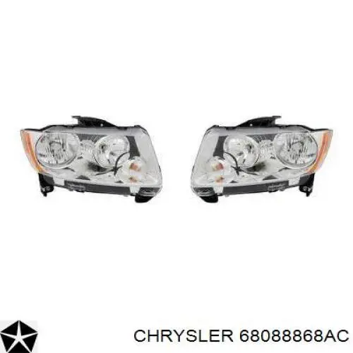 68088868AC Chrysler Luz derecha