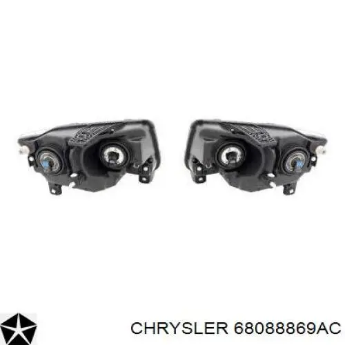 68088869AC Chrysler faro izquierdo