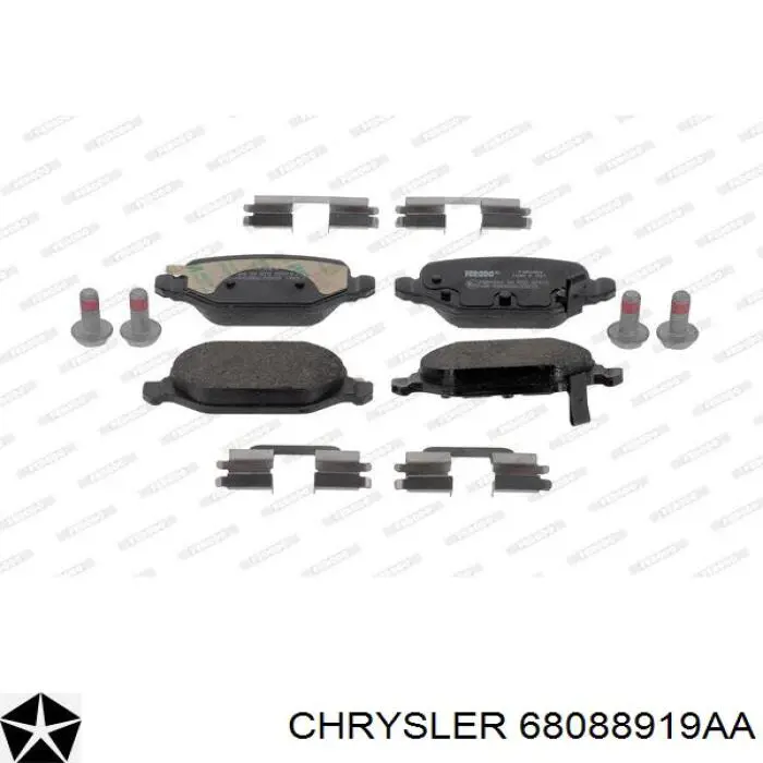Pastillas de freno traseras 68088919AA Chrysler