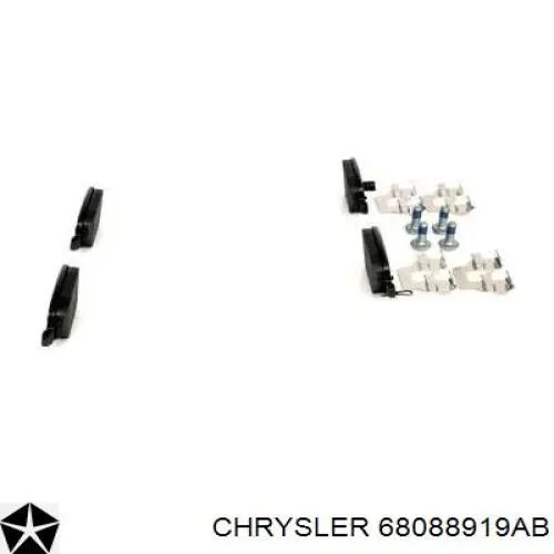 68088919AB Chrysler Pastillas freno traseras