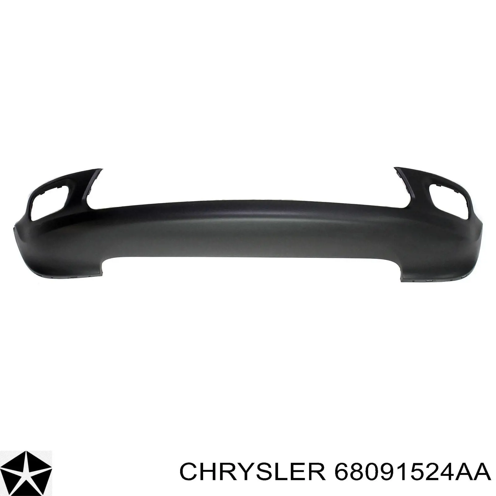 68091524AA Chrysler parachoques delantero, parte inferior