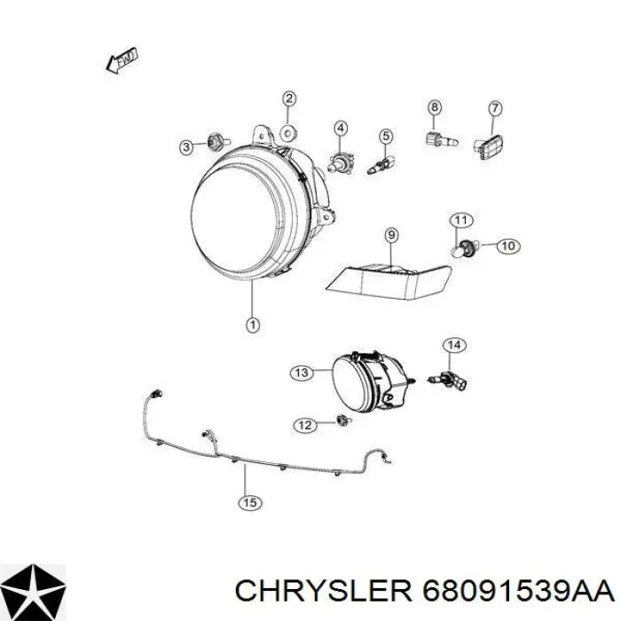 K68091539AA Fiat/Alfa/Lancia