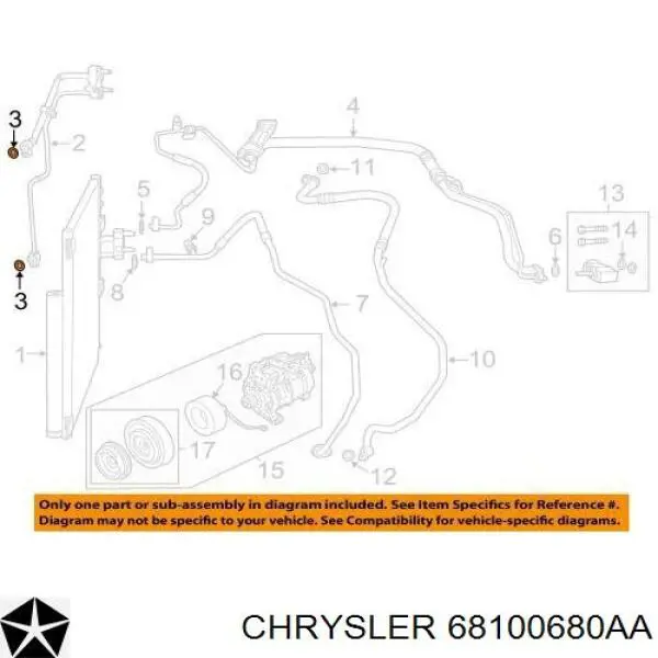  Chrysler 68100680AA precio, desde 7,23 EUR