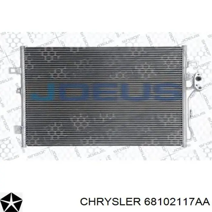 68102117AA Chrysler condensador aire acondicionado