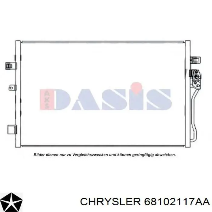 Aire acondicionado capacitor Chrysler 68102117AA precio, desde 101,75 EUR