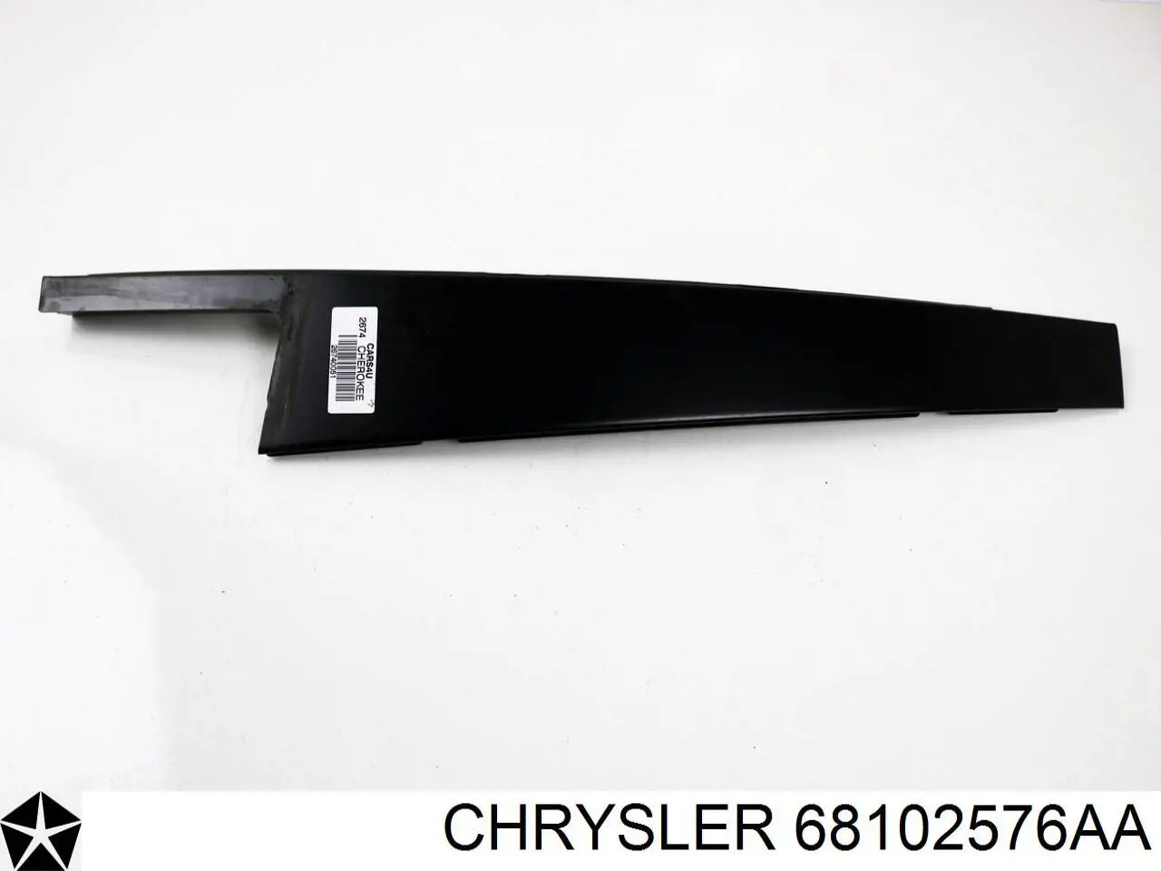 68102576AA Chrysler moldura de puerta trasera derecha vertical