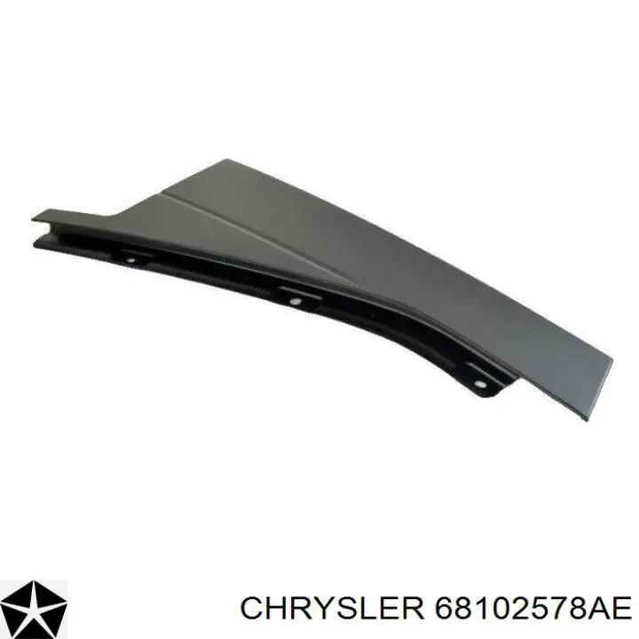 68102578AE Chrysler moldura de puerta trasera derecha vertical