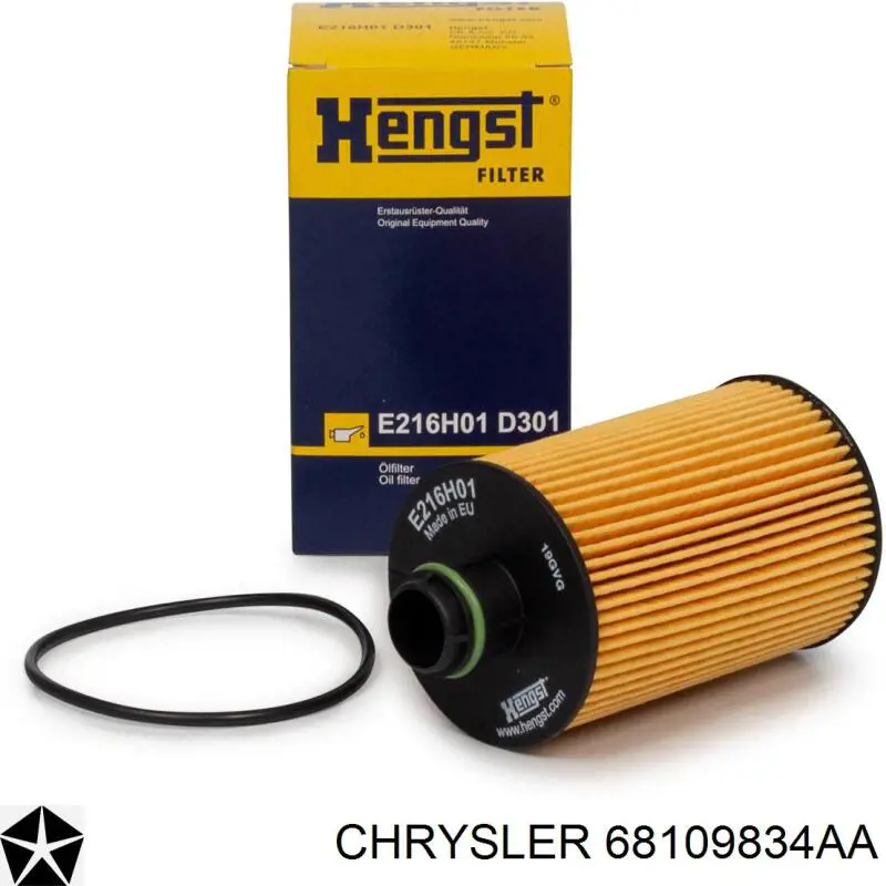 68109834AA Chrysler filtro de aceite