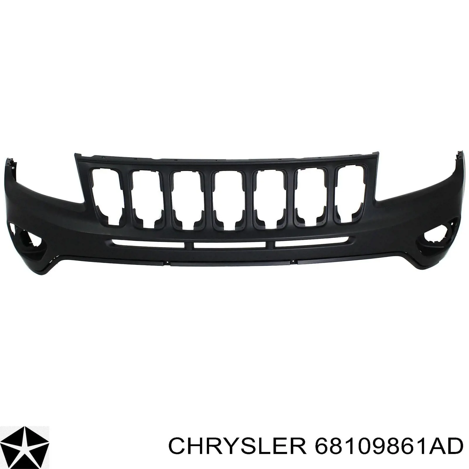 68109861AD Chrysler parachoques delantero