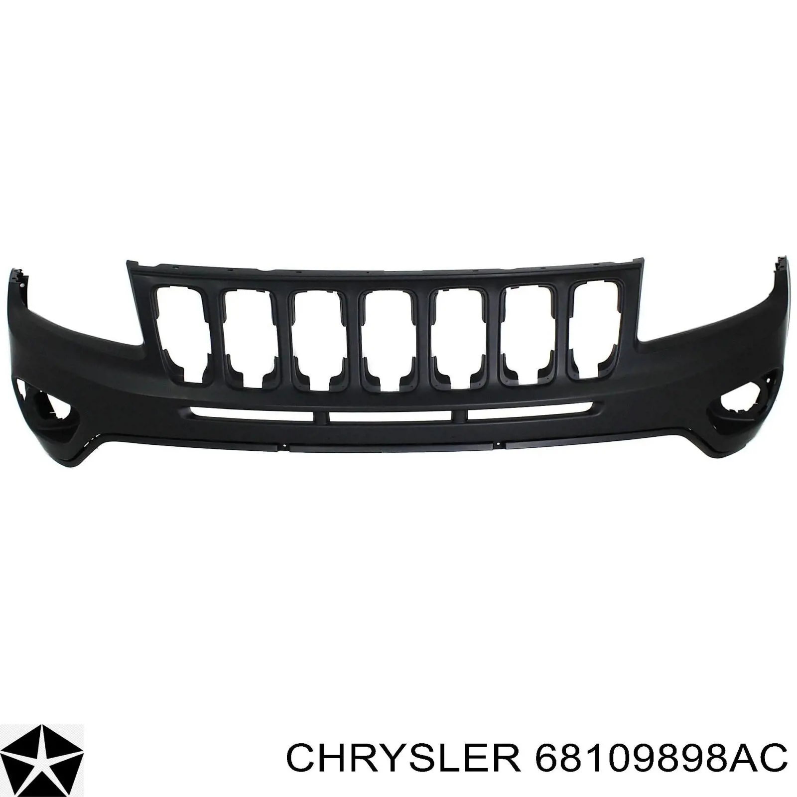 68109898AC Chrysler parachoques trasero