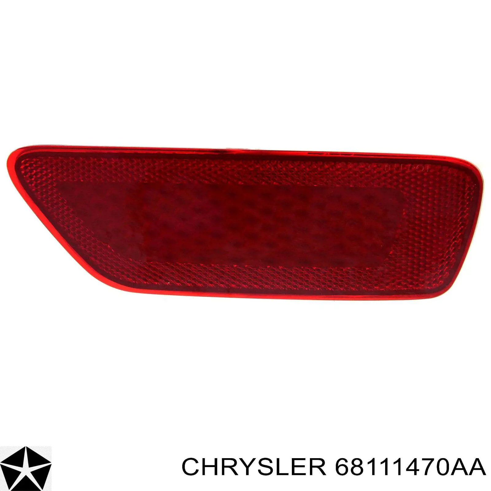 68111470AA Chrysler listón embellecedor/protector, parachoques trasero