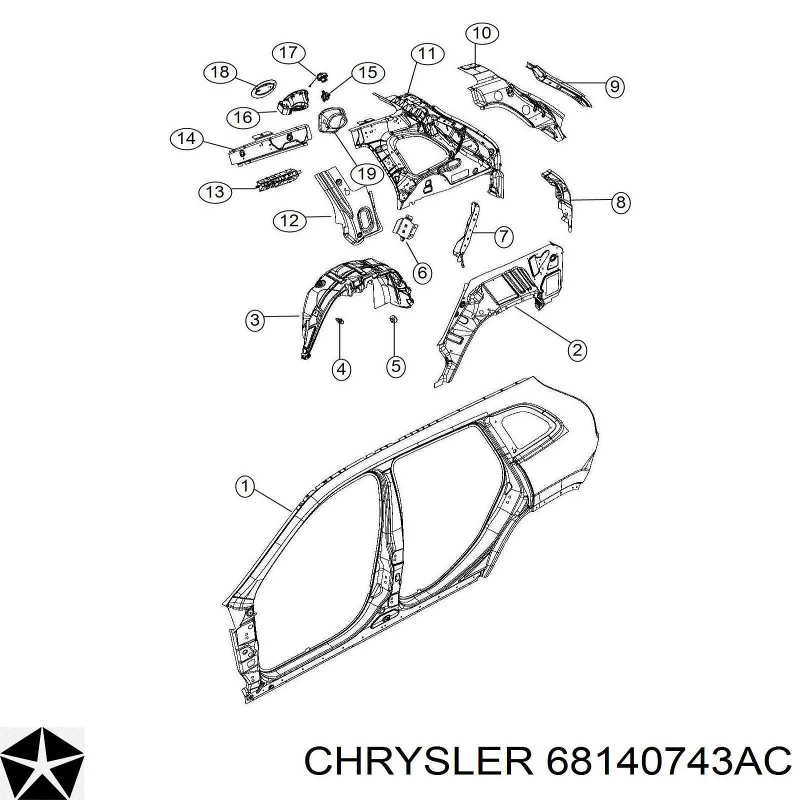 K68140743AC Fiat/Alfa/Lancia