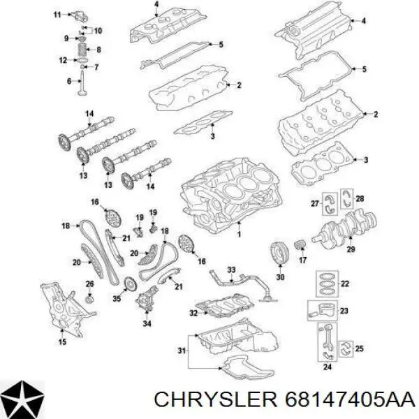 Balancín Chrysler 68147405AA precio, desde 99,61 EUR