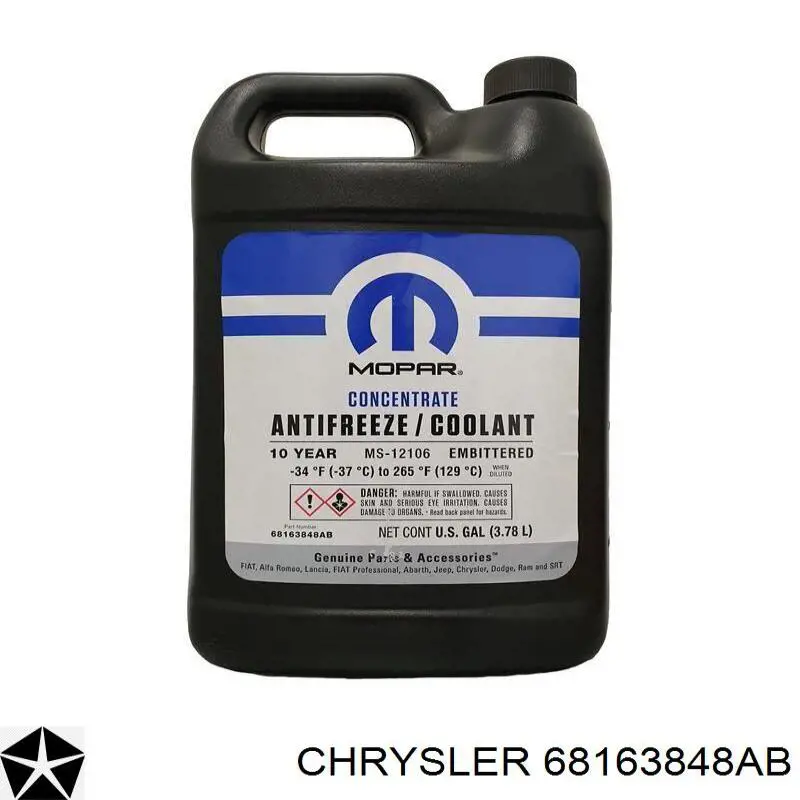 Antifreeze (Coolant) Chrysler 68163848AB precio, desde 50,43 EUR