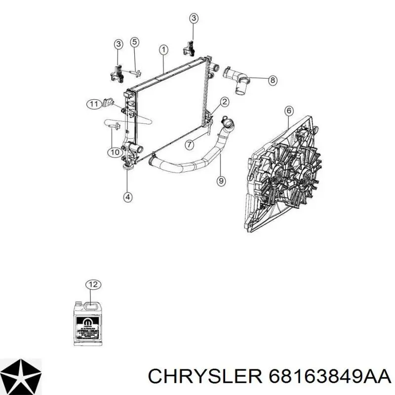 Líquido anticongelante Chrysler (68163849AA)