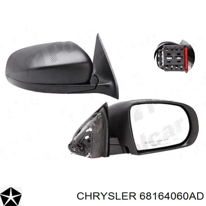 68164060AD Chrysler espejo retrovisor derecho