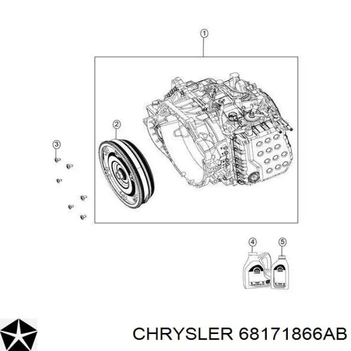 Chrysler Aceite transmisión (68171866AB)