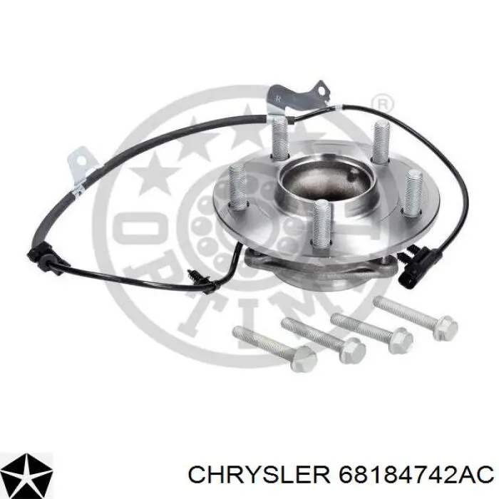 68184742AC Chrysler cubo trasero derecho