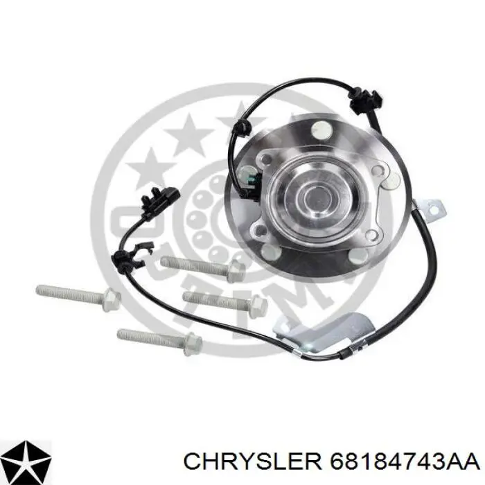 Cubo de rueda trasero izquierdo 04779797AA Chrysler