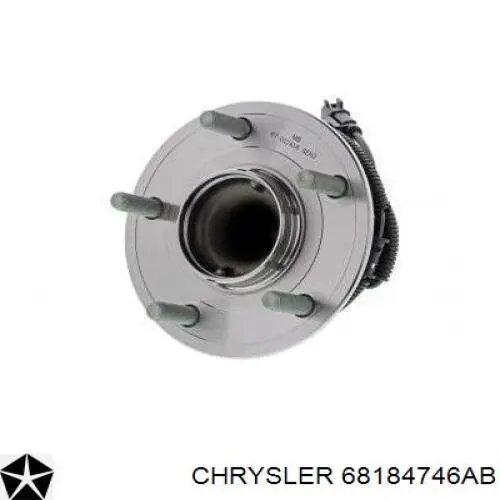 68184746AB Chrysler cubo de rueda trasero