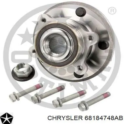 68184748AB Chrysler cubo de rueda delantero