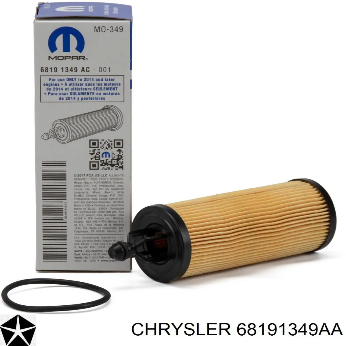 Filtro de aceite Chrysler 68191349AA precio, desde 3,09 EUR