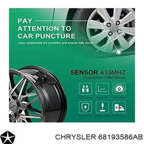 68193586AB Chrysler sensor de presion de neumaticos