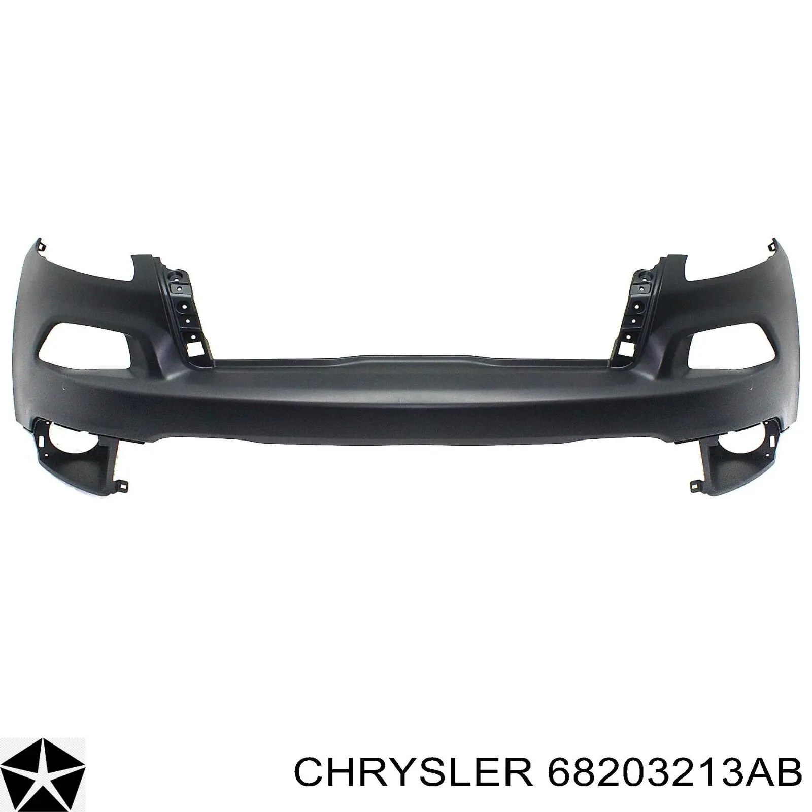 68203213AB Chrysler parachoques delantero, parte inferior