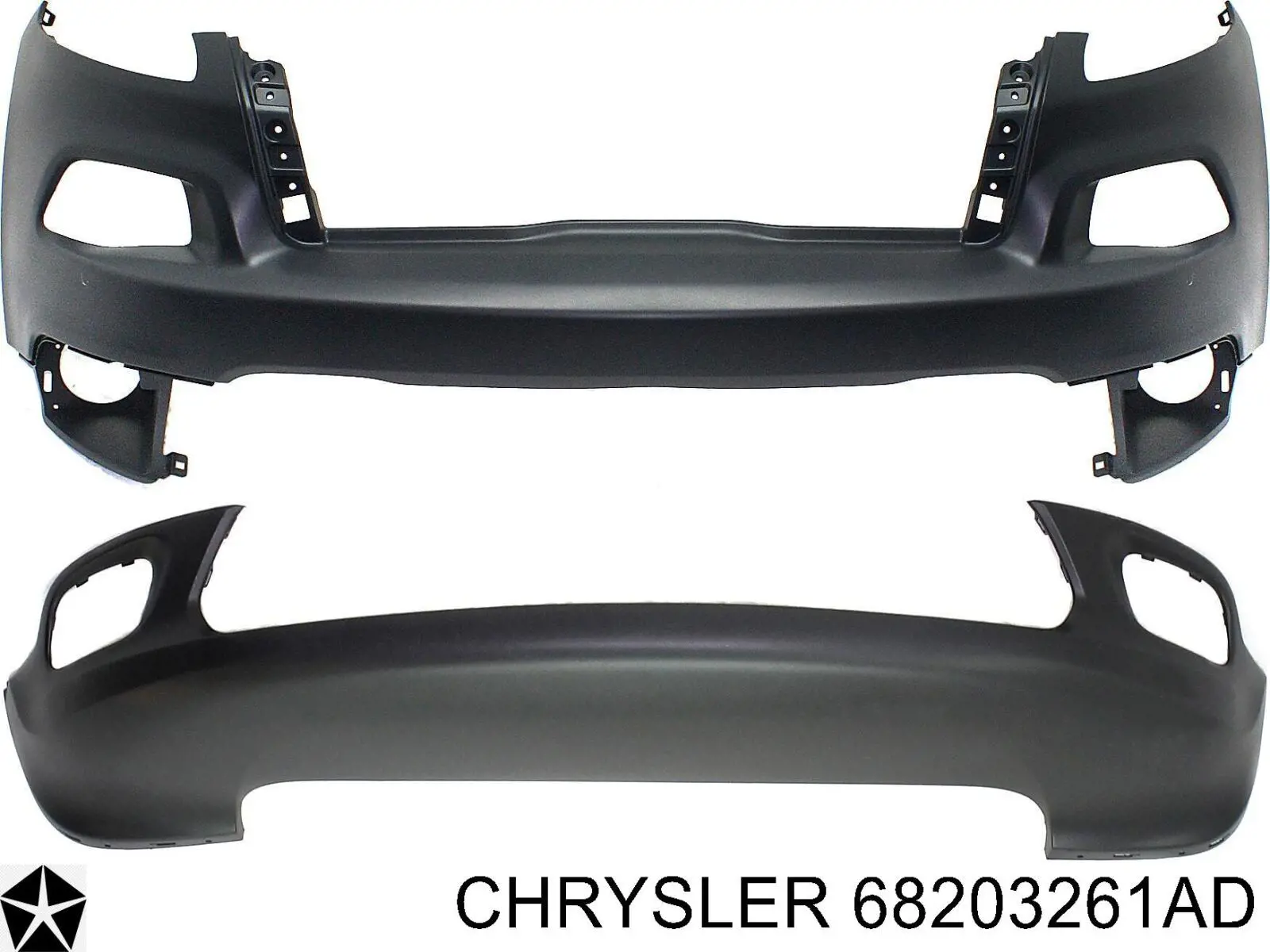 68203261AD Chrysler parachoques trasero