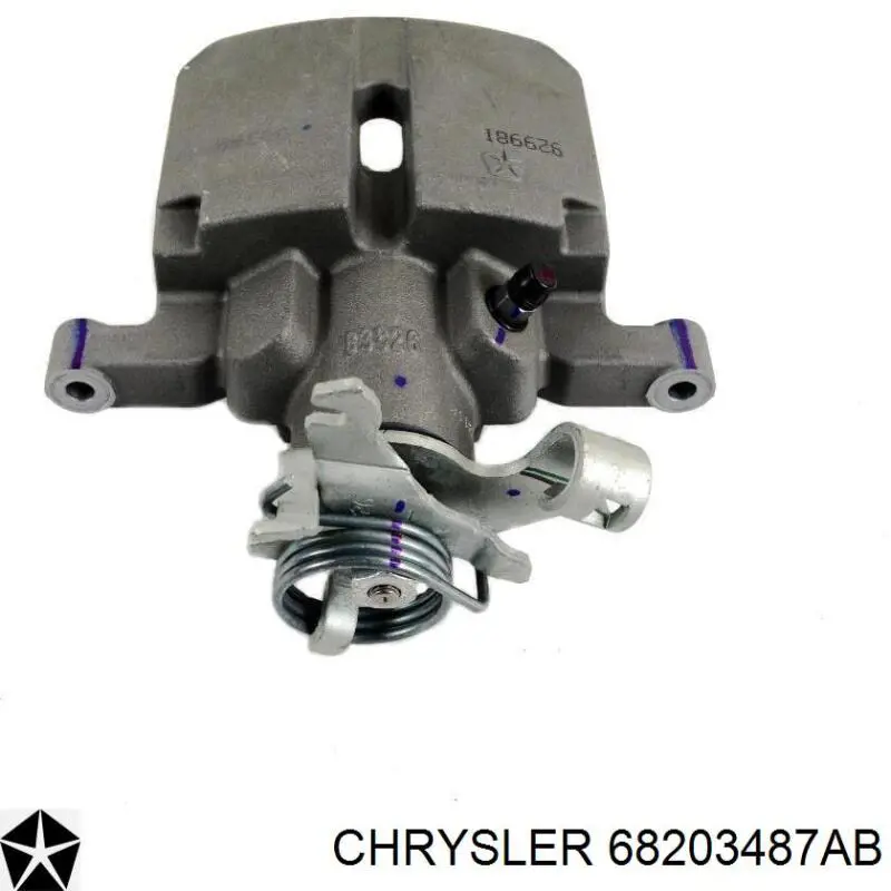 68203487AB Chrysler pinza de freno trasera izquierda