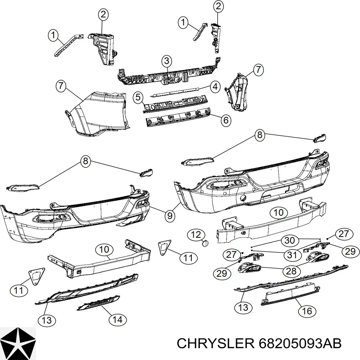 68205093AB Chrysler