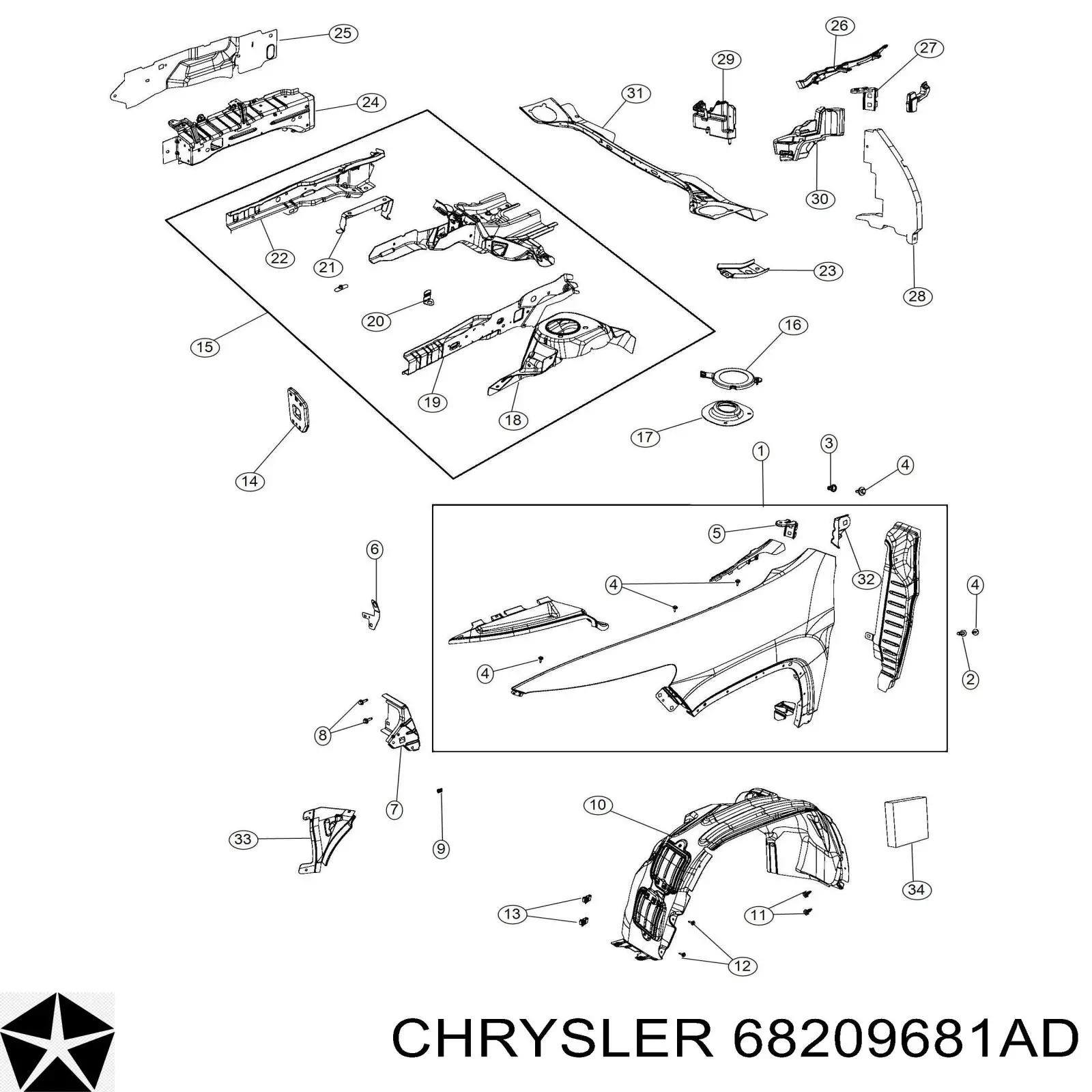 68209681AB Chrysler