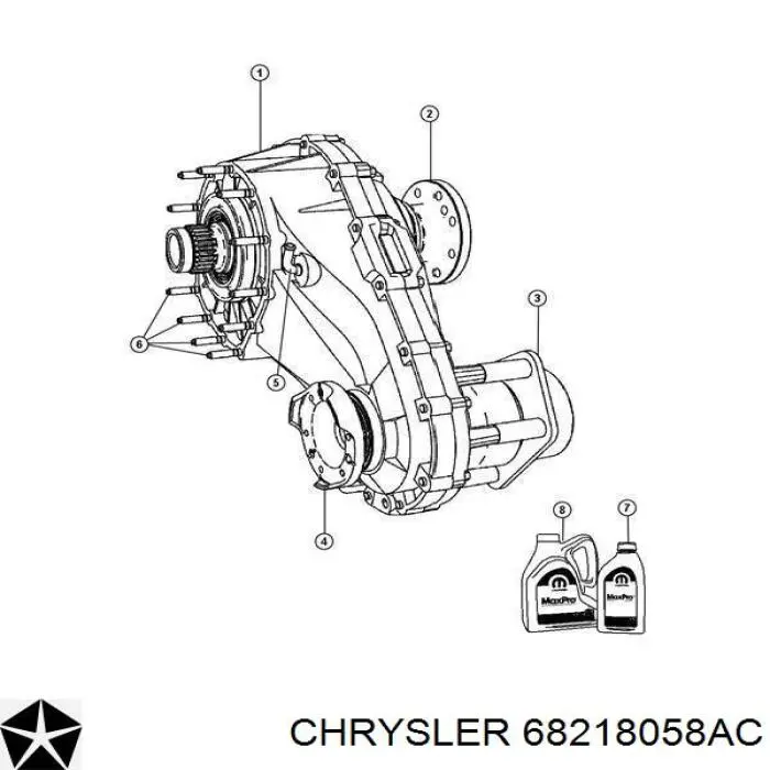 Chrysler Aceite transmisión (68218058AC)