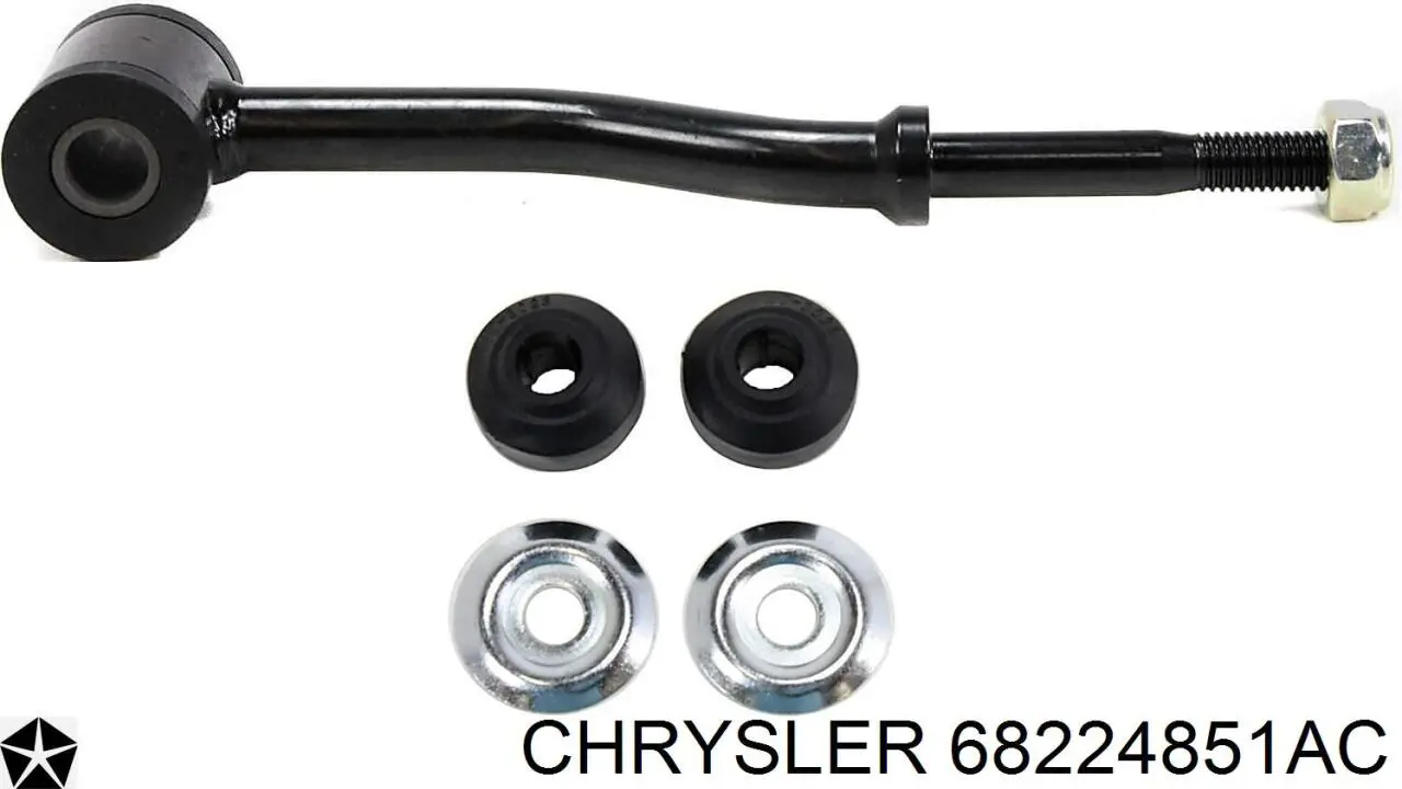 68224851AC Chrysler barra estabilizadora trasera izquierda