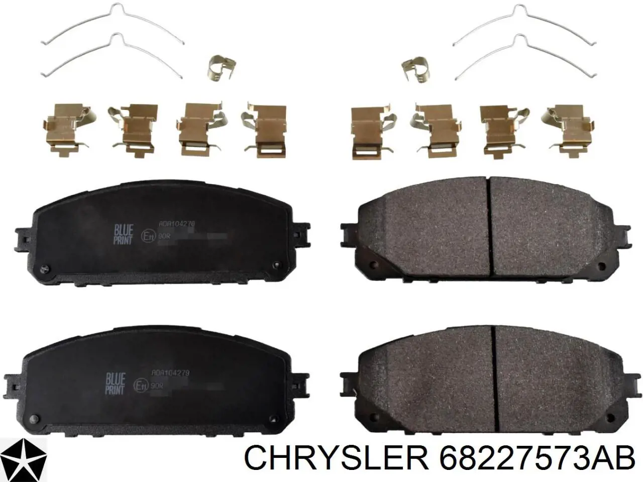 68227573AB Chrysler pastillas de freno delanteras