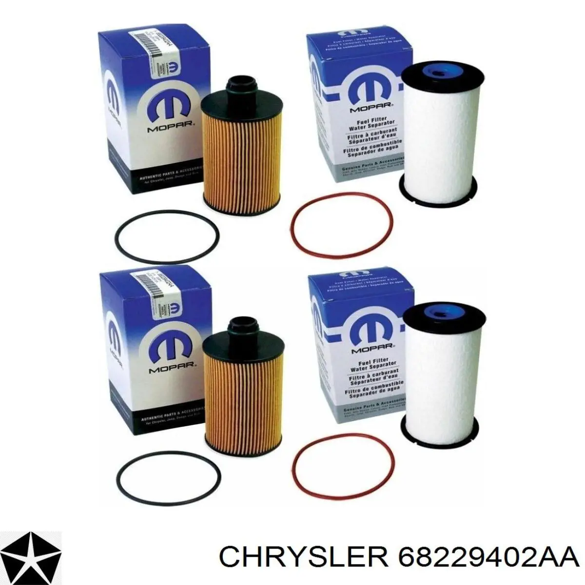 Filtro de aceite Chrysler 68229402AA precio, desde 10,32 EUR