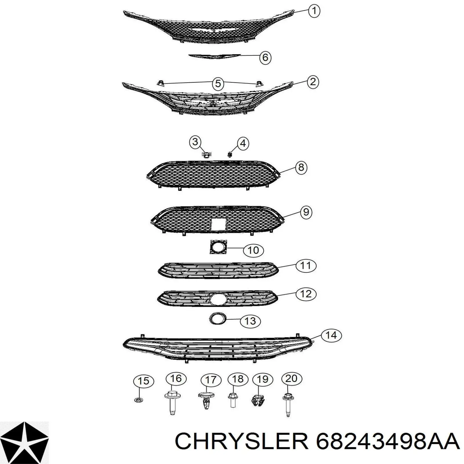 K68243498AA Fiat/Alfa/Lancia