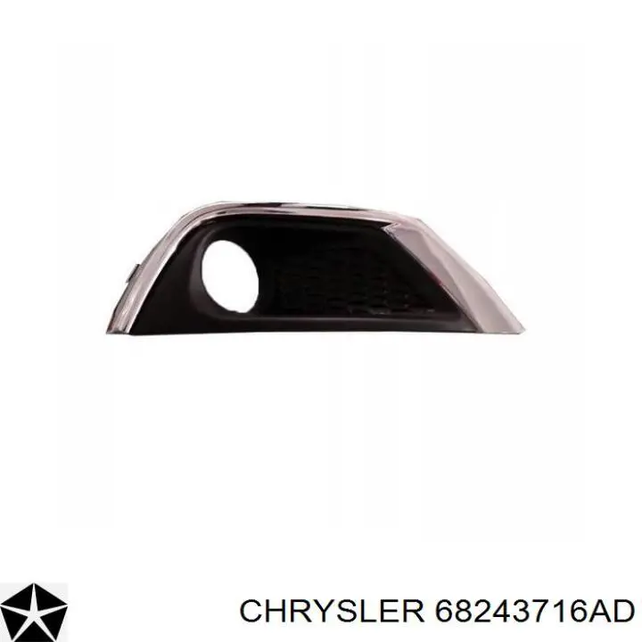 68243716AD Chrysler guardabarros delantero derecho