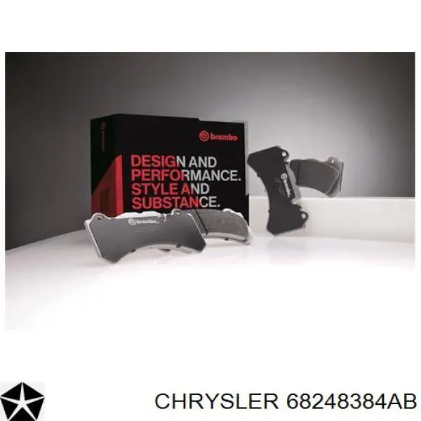 68248384AB Chrysler pastillas de freno delanteras