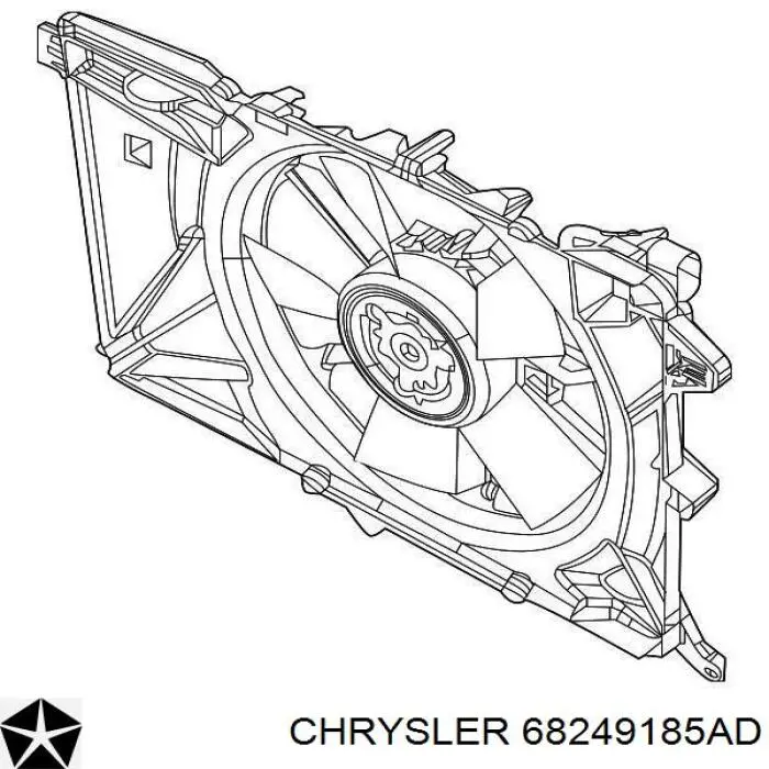 Ventilador, refrigeración motor Chrysler 68249185AD precio, desde 250,15 EUR