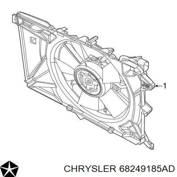 Comprar 68249185AD Chrysler Ventilador de radiador
