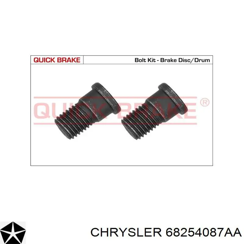 68254087AA Chrysler disco de freno delantero