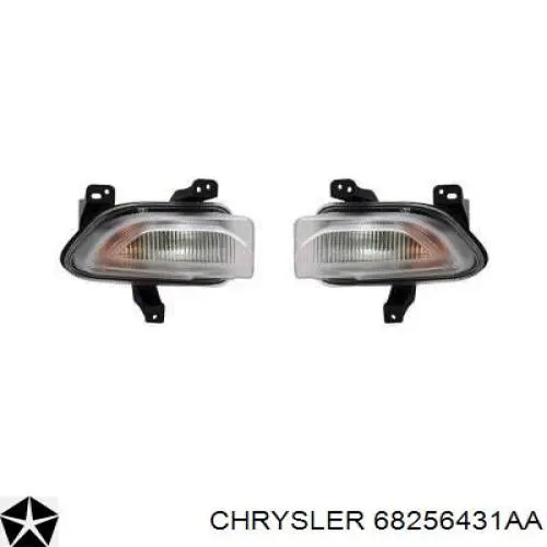 68256431AA Chrysler luz de gálibo delantera derecha