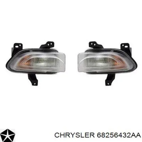 68256432AA Chrysler luz de gálibo delantera izquierda