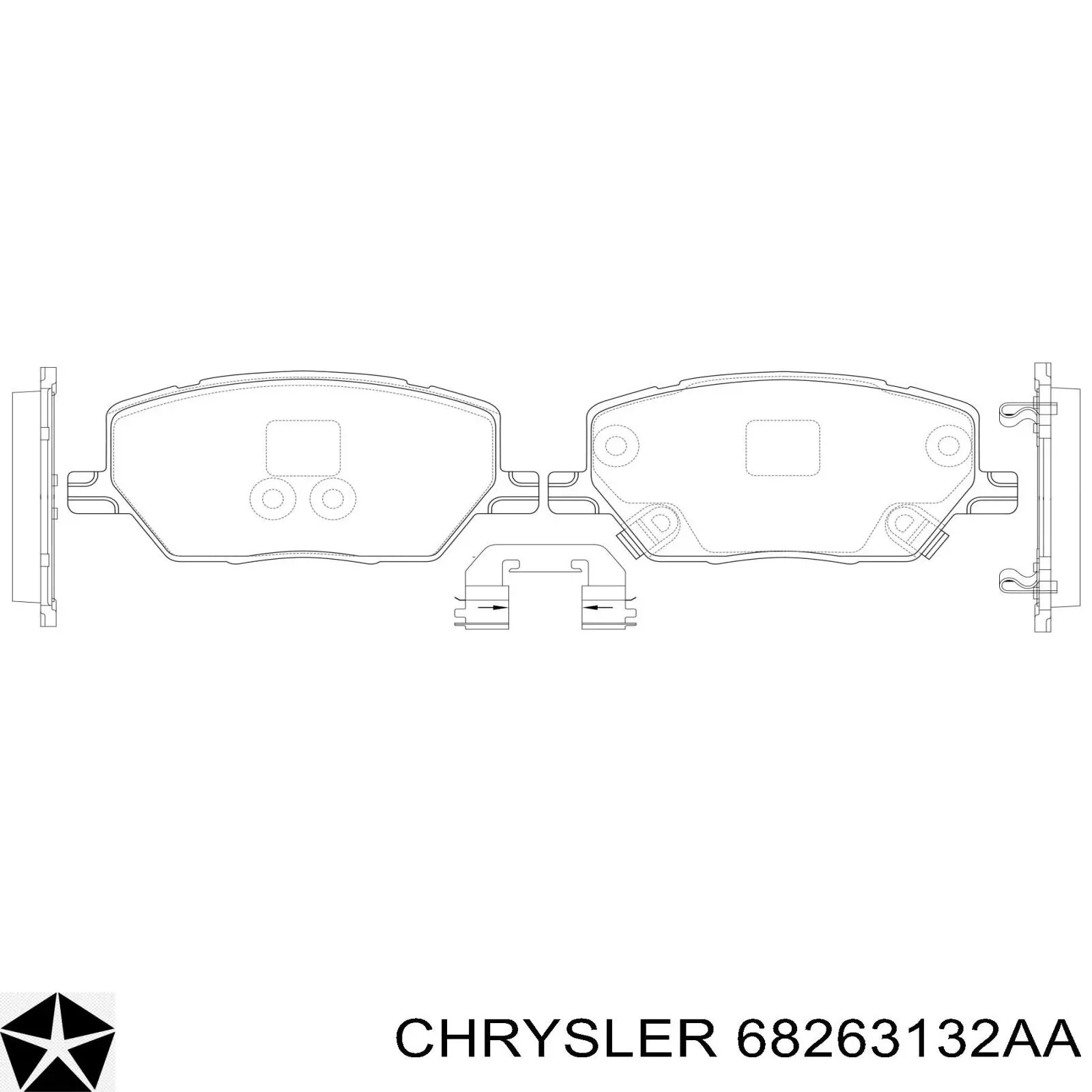 Pastillas traseras de freno Chrysler 68263132AA precio, desde 34,62 EUR
