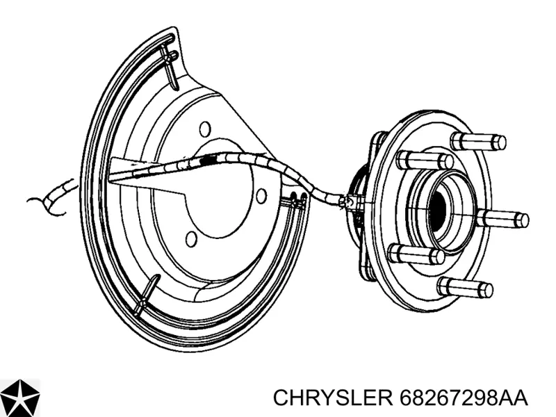 68267298AA Chrysler Cubo delantero