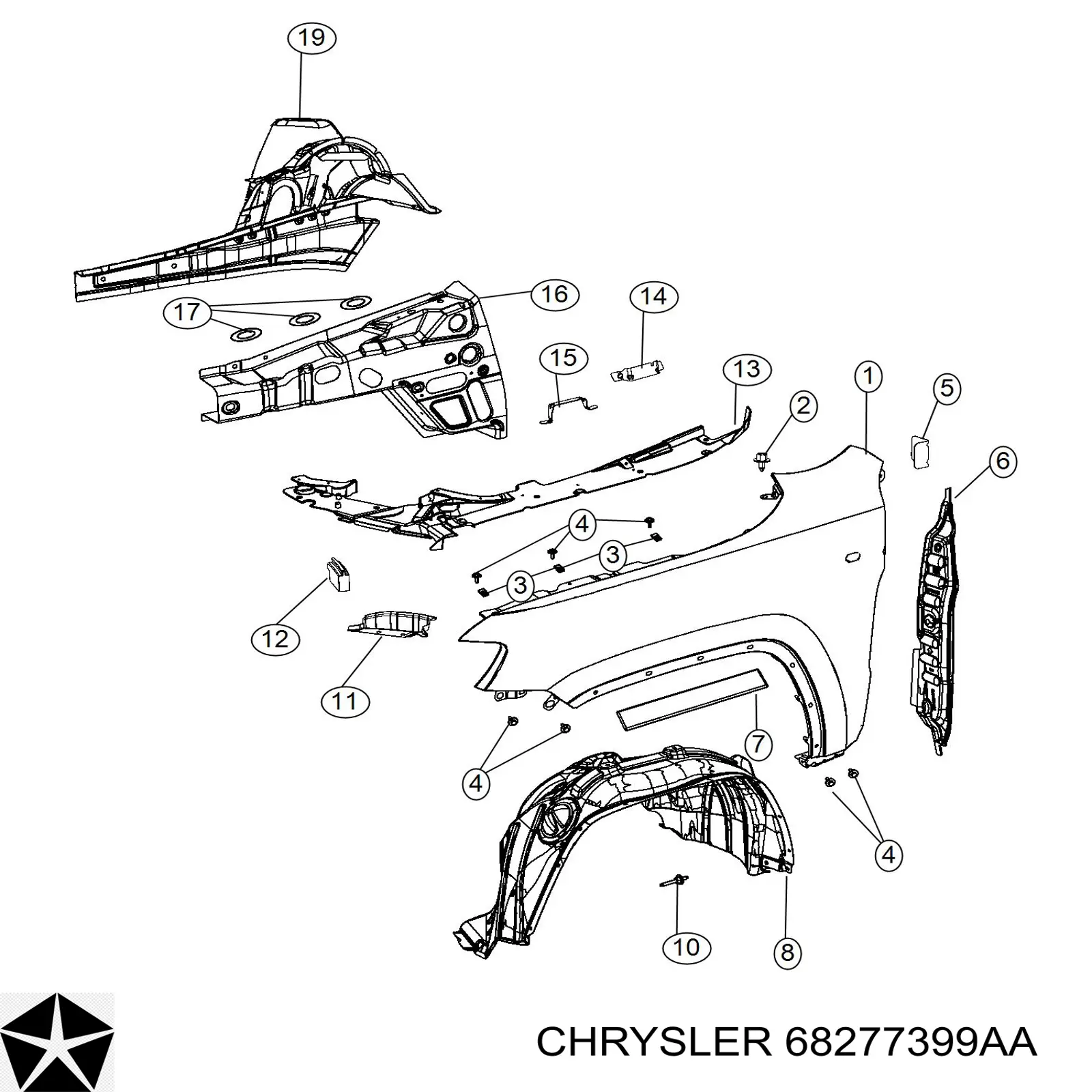 K68277399AA Fiat/Alfa/Lancia