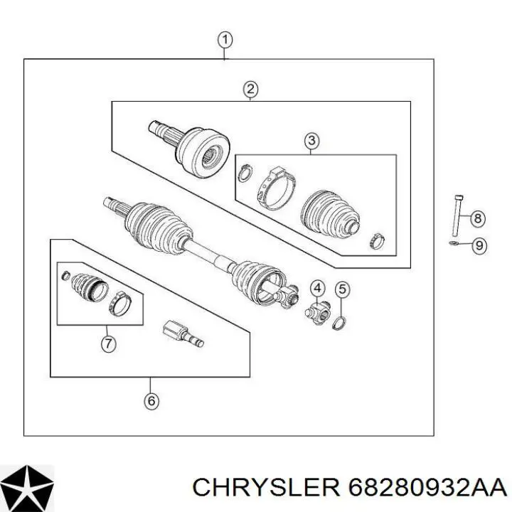 K68280932AA Fiat/Alfa/Lancia