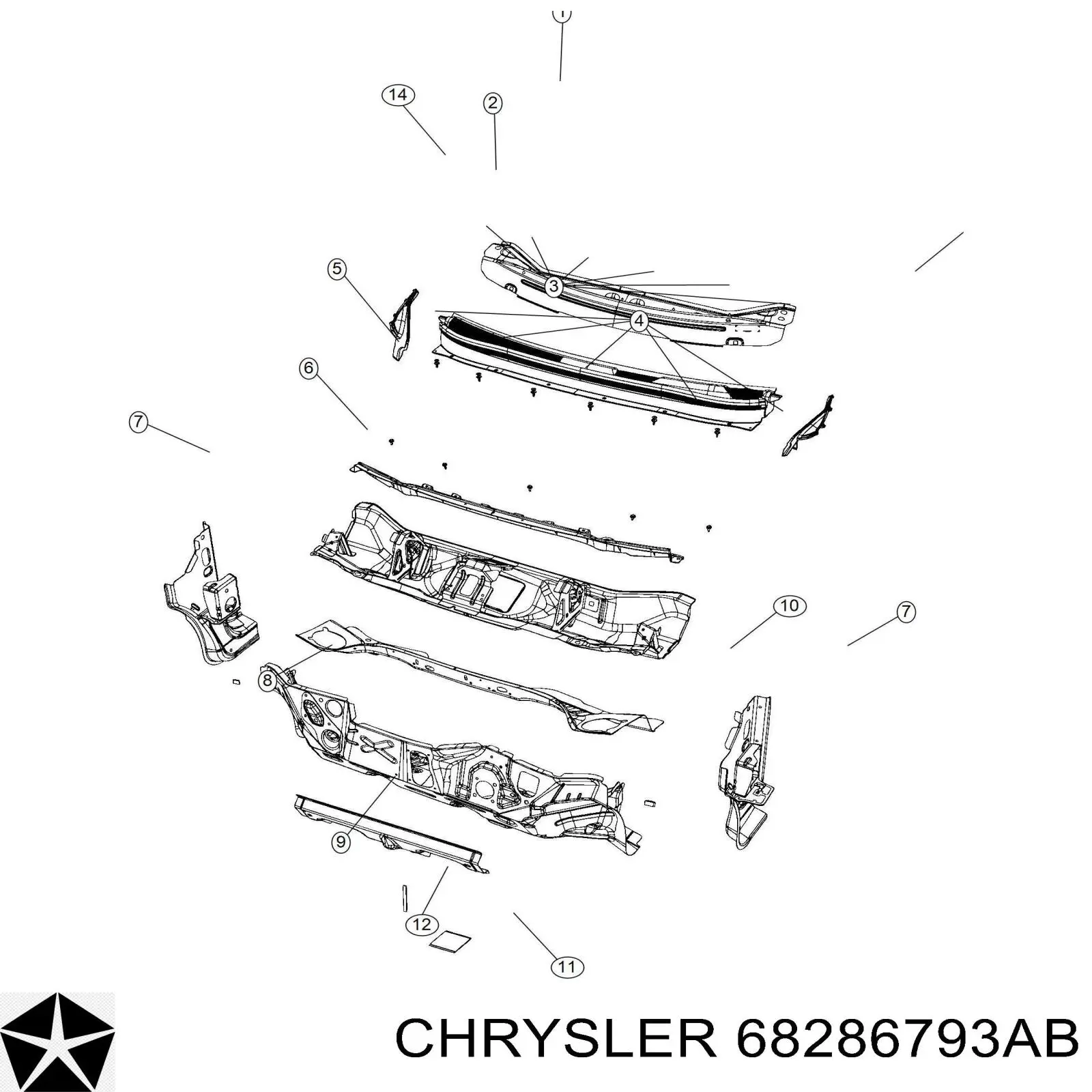 68286793AB Chrysler